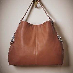 EUC Thirty-One Fashion Games Hobo purse cognac